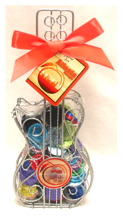 Atlanta Wire Guitar w Chocolate Coins Net Wt. 5.5 Oz