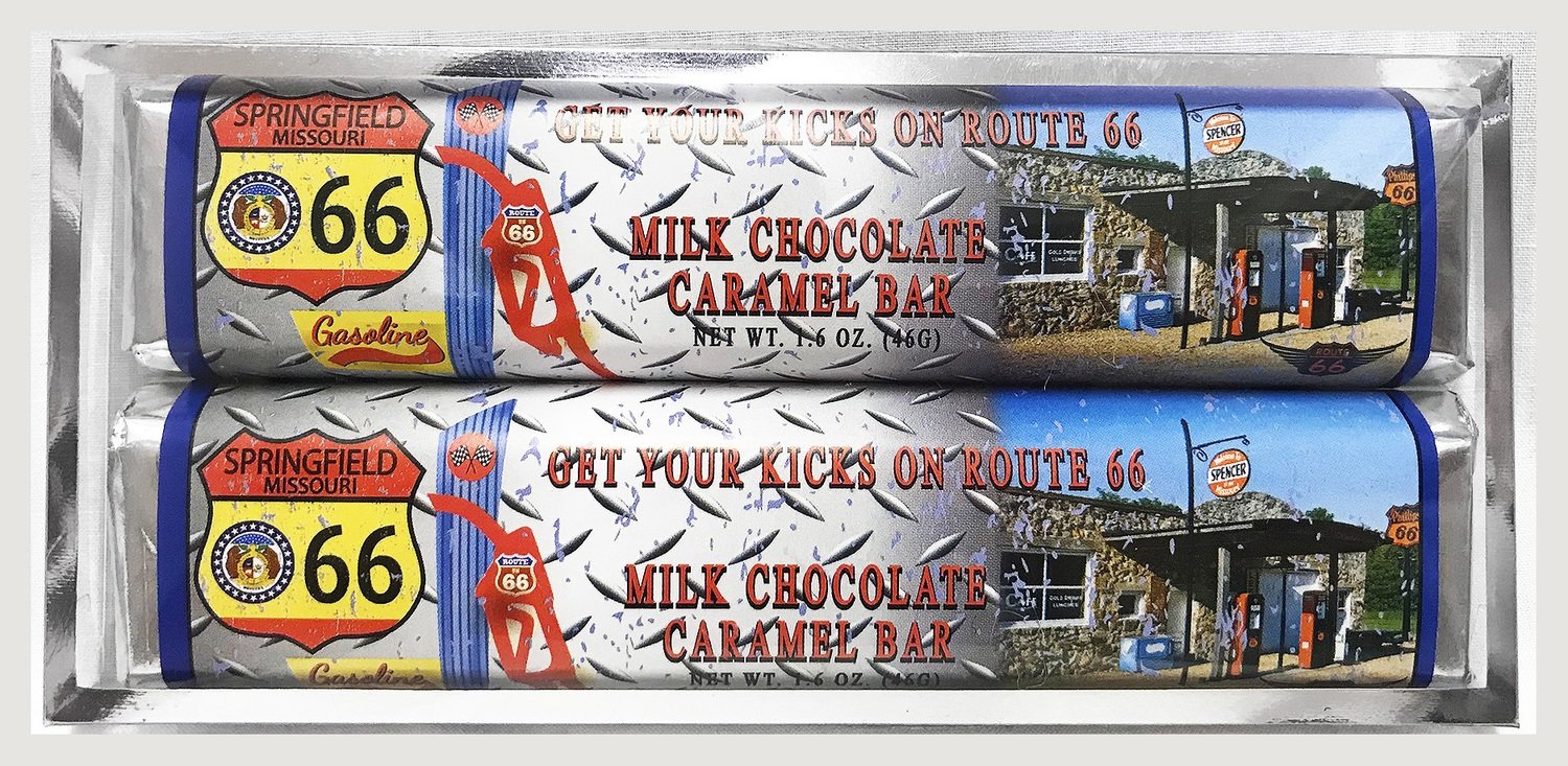 Route 66 2 Pack Candy Bars (Caramel)