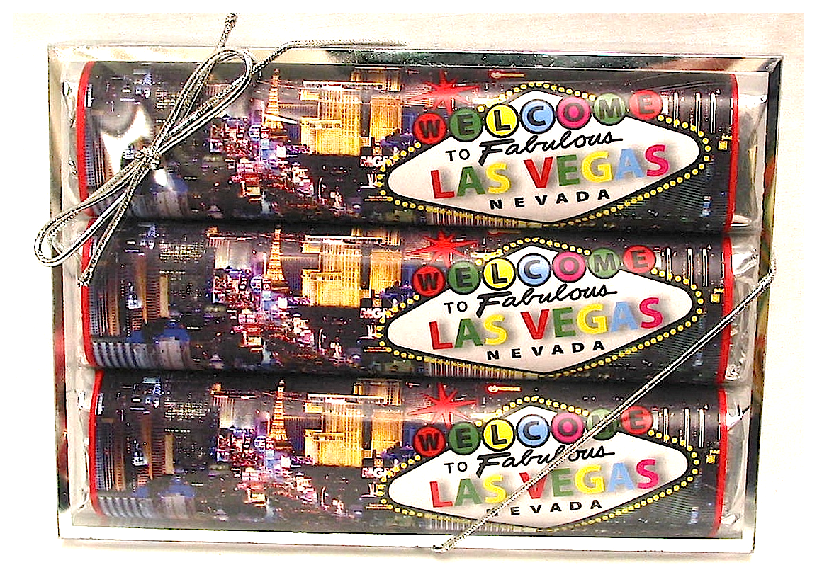 LV Welcome Colorful 3 Pack Candy Bars - 3 Milk Chocolate Caramel Bars