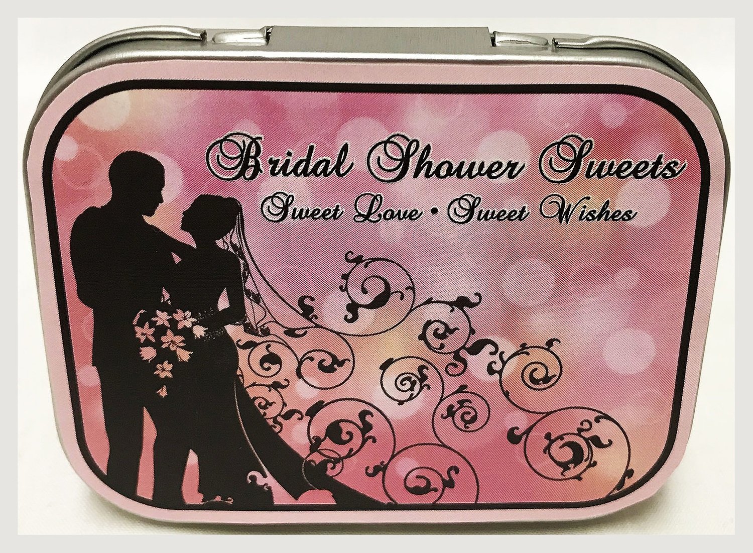 Bridal Shower Tin Filled with Mints 3 3/16" x 2 9/16" Tin