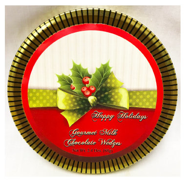 Xmas Red Ribbon & Holly