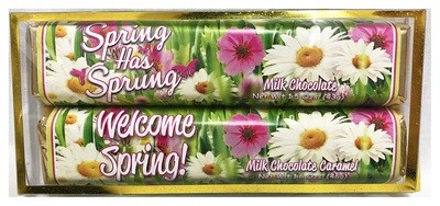 Spring 2 Pack Candy Bars (Milk Chocolate, Milk Chocolate Caramel)