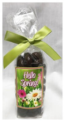Spring Stand Bag Filled with Milk Chocolate Covered Cashews