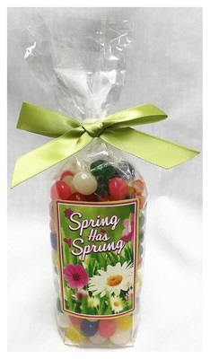 Spring Stand Bag Filled with Jelly Beans