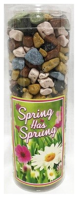 Spring Tube Filled with Candy Choco Rocks