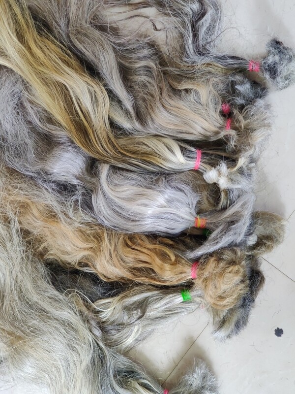 MACHINE WEFT 100% NATURAL GRAY HAIR