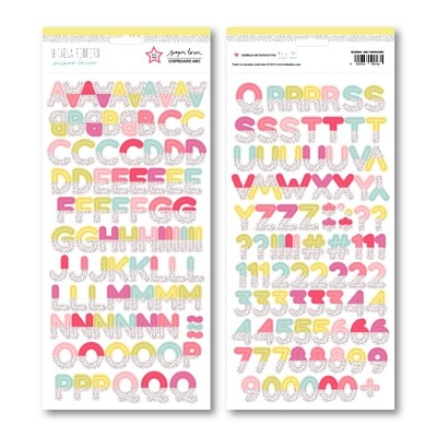 Alfabeto Chipboard - Paper Lover Alfabeto Chipboard - Paper Lover