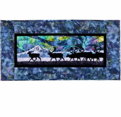 Aurora Nights: Across the Flats Quilt Kit with Laser Cut Applique