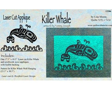 Killer Whale Laser Cut Applique