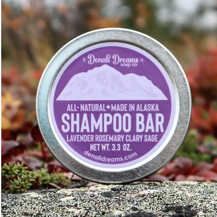 Denali Dreams Hair Products, Hair Products: Shampoo Bar, Scent: Lavender