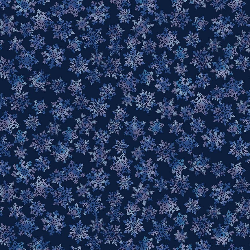 Winter Midnight Snowflakes