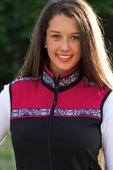 Kodiak Women's Vests Kodiak Women's Vests, Color: Black/Ruby/Totem Brite, Size: XS