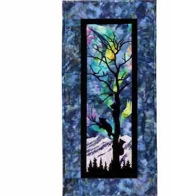 Aurora Nights: From the Treetops Quilt Kit with Laser Cut Appliques