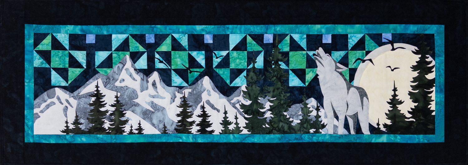Winter Moon Quilt Kit with Laser Cut Appliques
