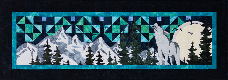 Winter Moon Quilt Kit with Laser Cut Appliques