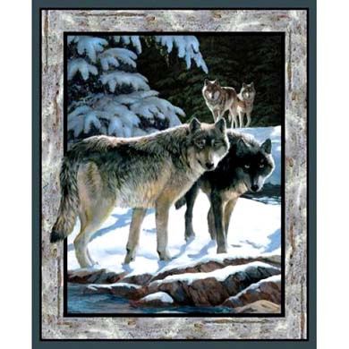 SC Silver Wolf Wall Panel