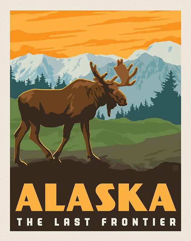 Alaska: The Last Frontier Poster 36" Panel