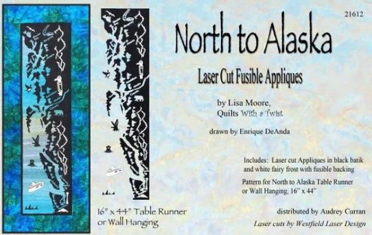 North to Alaska (the Inside Passage) Lasercut Applique