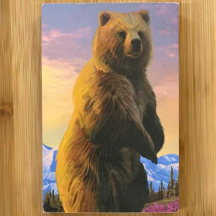 Large Wood Bird, Bears & Landscape  Block Prints
