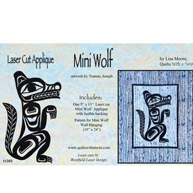 Mini Wolf Laser Cut Applique