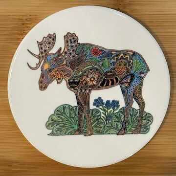 Ceramic Coasters Ceramic Coasters, Design: Moose