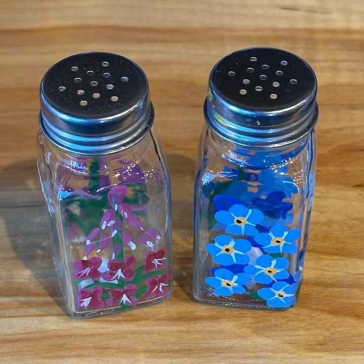 Hand Painted Salt & Pepper Shakers