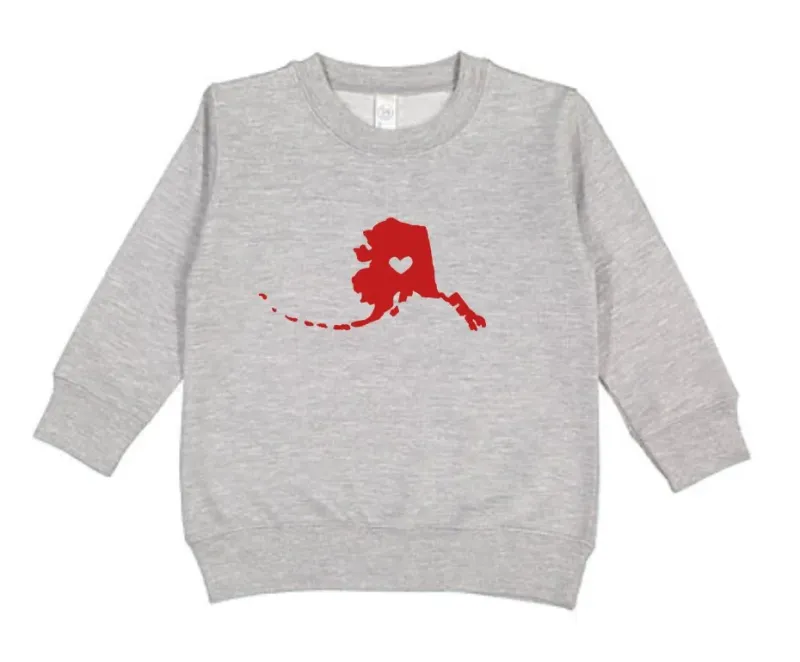 I Love Alaska Kids Sweater