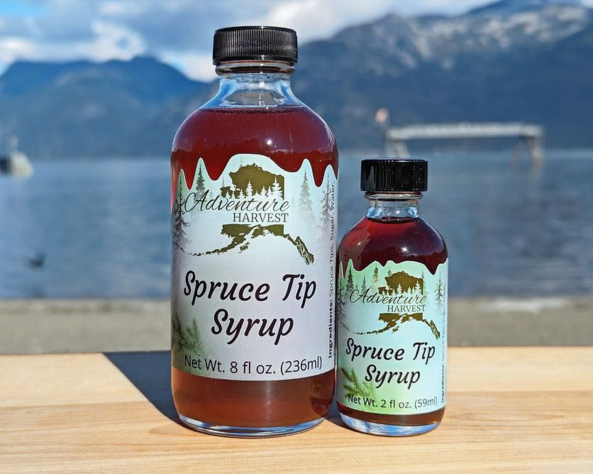 Adventure Harvest Syrups Adventure Harvest Syrups, Flavor: Spruce Tip, Packaging: 2oz Bottle