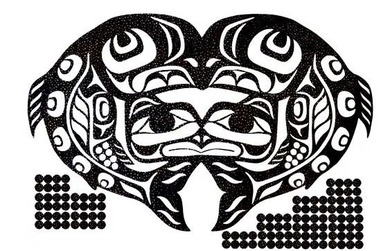 Raven Salmon Laser Cut Applique