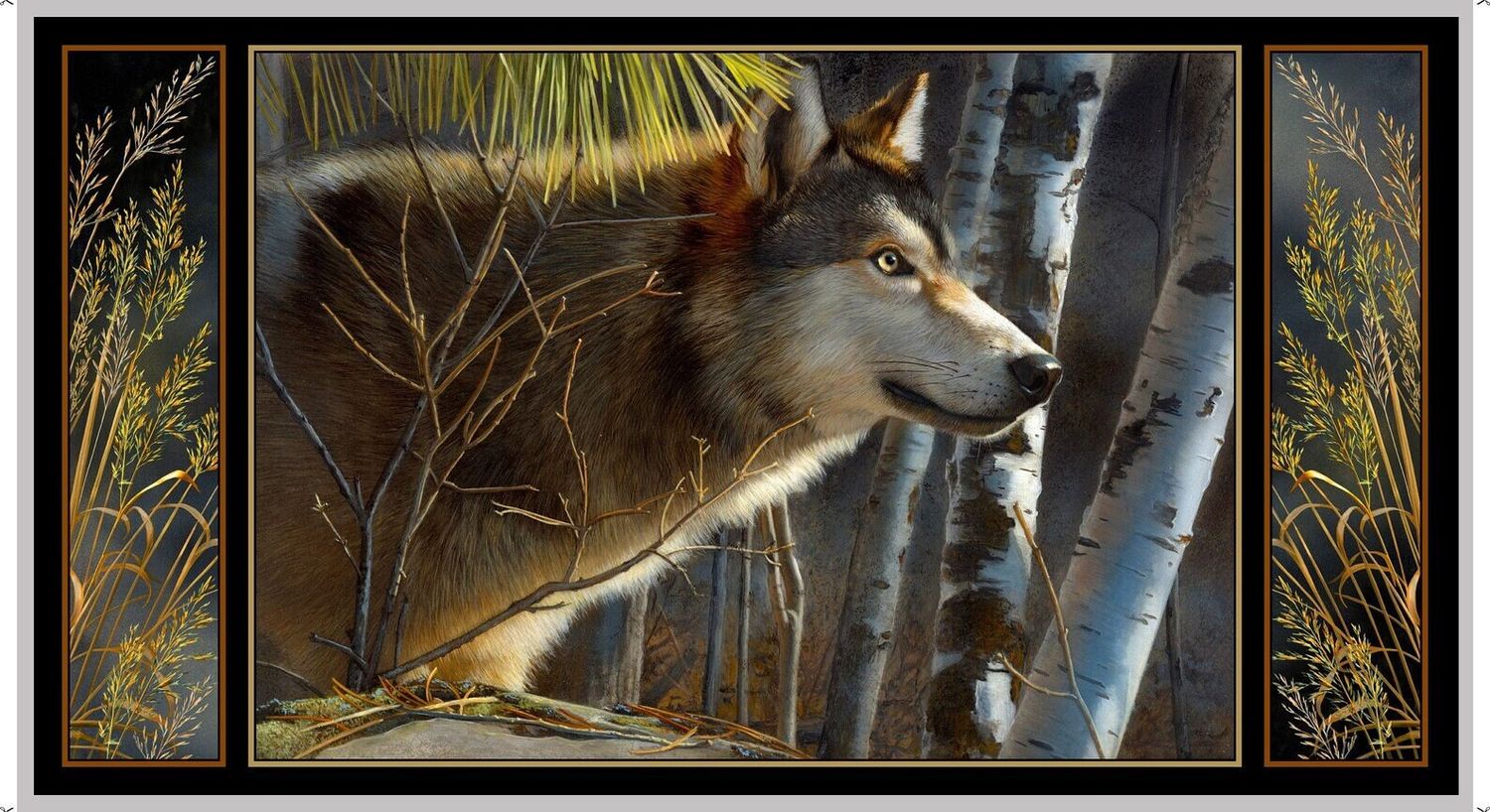 Majestic Wolf 24" Panel
