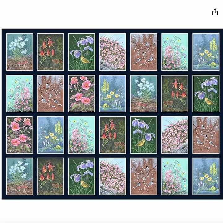 Alaska's National Parks Flower Panel