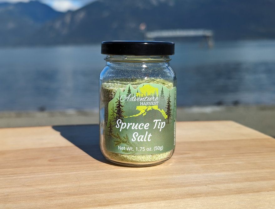 Adventure Harvest Spice Mixes, Flavor: Spruce Tip Salt, Packaging: 2oz Jar