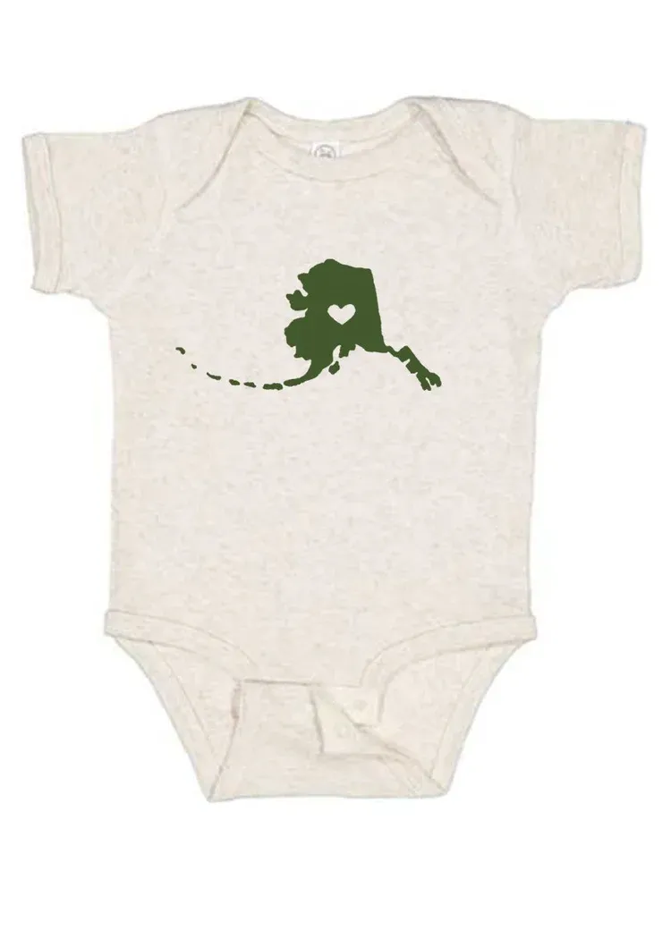 I Love Alaska Onesie