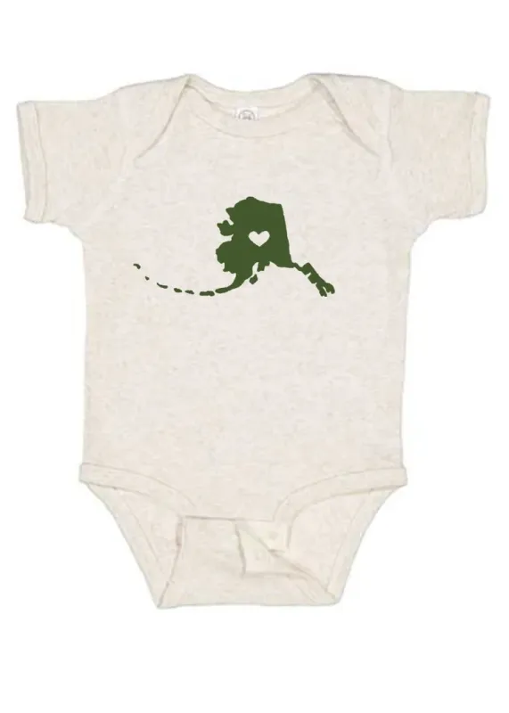 I Love Alaska Onesie