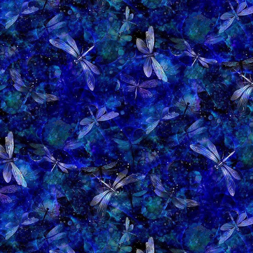Tossed Dragonfly Fantasy Tossed Dragonfly Fantasy, Precut Size: Yard