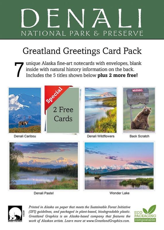 Denali Card Pack - 7 Alaska Photo Notecards