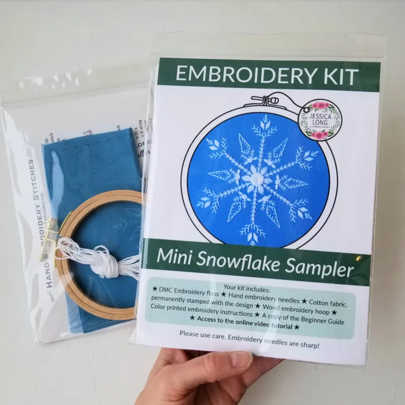 Hand Embroidery Ornament Kit