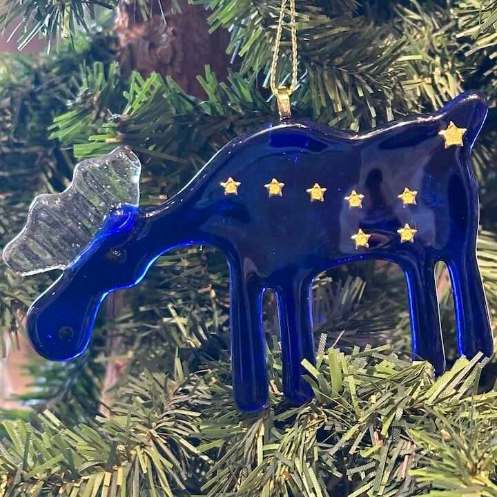 Fused Glass Ornaments Fused Glass Ornaments, Design: Alaska Star Moose