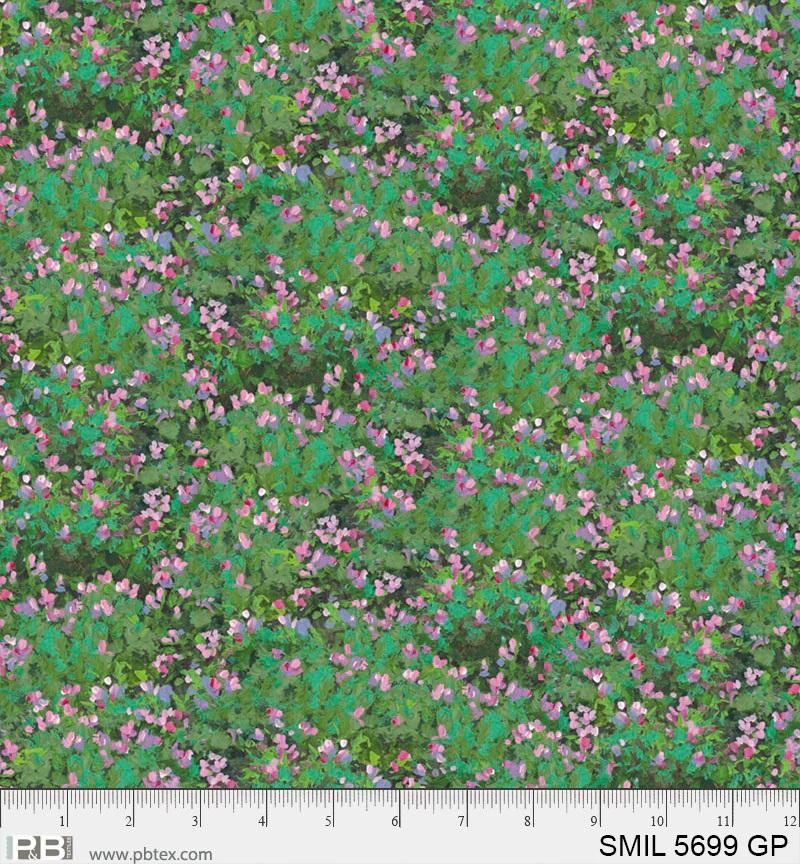 Pink Flower Field | Spring Mill Pink Flower Field | Spring Mill, Precut Size: Yard
