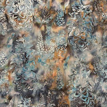 Batik Alaska Wildflowers | Summer Zen Batik Alaska Wildflowers | Summer Zen, Color: Bayou