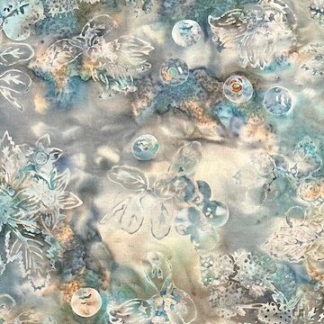 Batik Blueberries | Into the Wild Batik Blueberries | Into the Wild, Color: Sea Grass