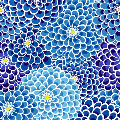Packed Dahlias | Keepsake Calico Packed Dahlias | Keepsake Calico, Precut Size: Yard