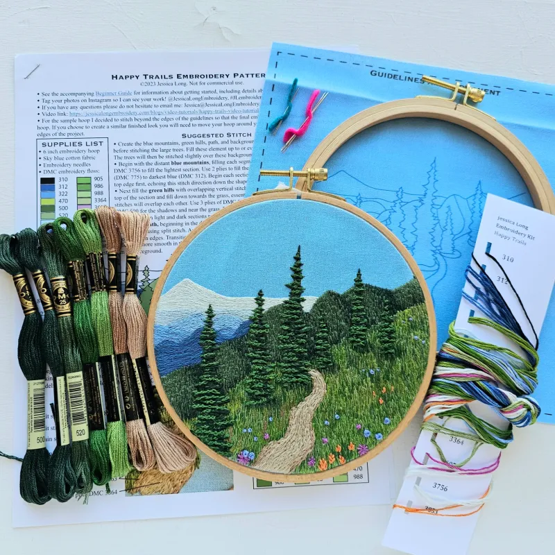 Nature & Wildlife Hand Embroidery Kit