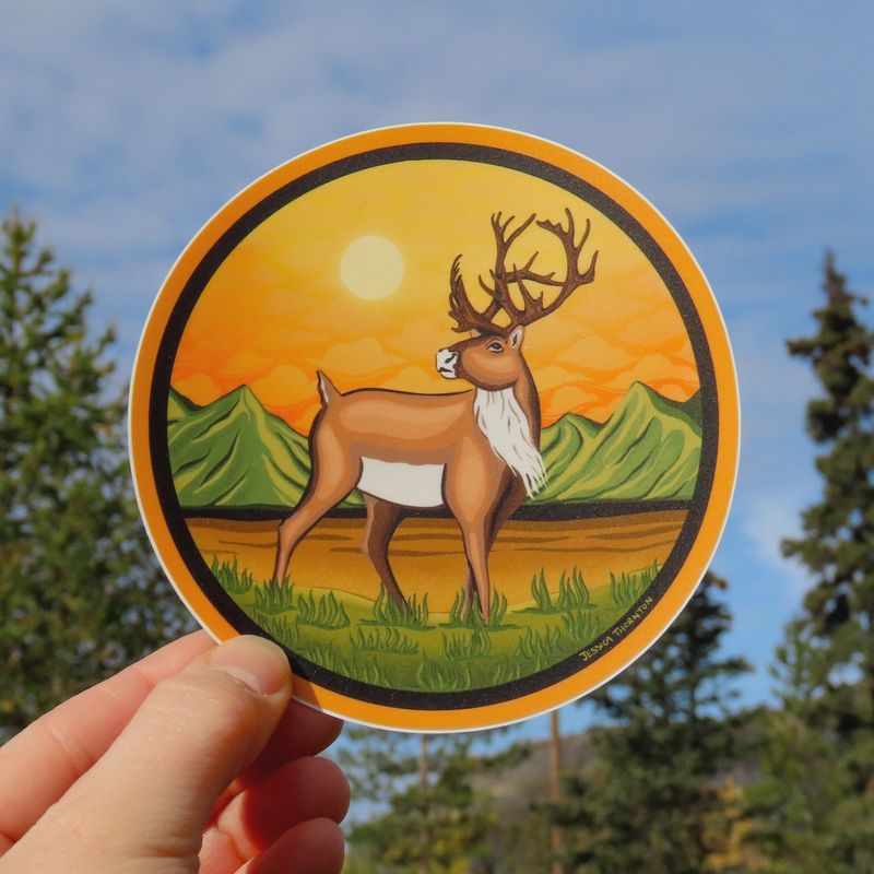 Caribou Sticker