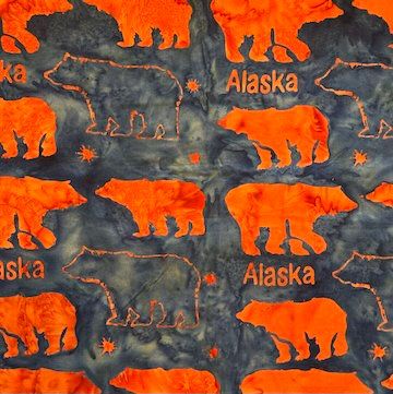 Batik Alaska Bears