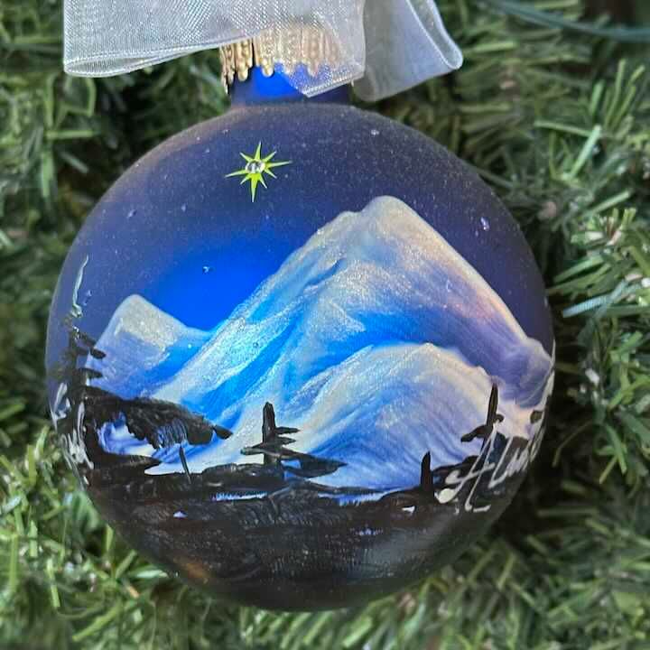 Alaska Handpainted Fine Art Ornaments