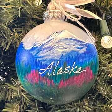 Alaska Handpainted Fine Art Ornaments Alaska Handpainted Fine Art Ornaments, Design: Fireweed