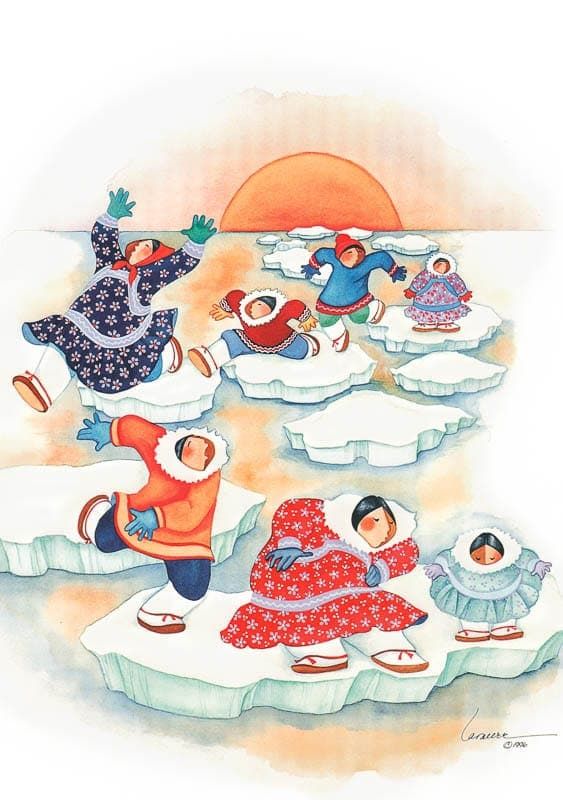 Arctic Hopscotch - Barbara Lavallee Notecard