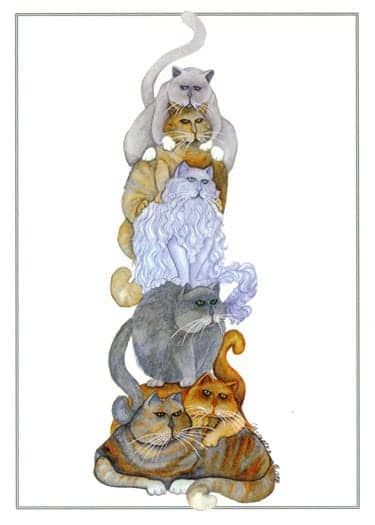Pole Cats - Barbara Lavallee Notecard