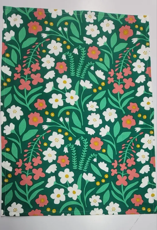 Alaska Wildflowers Cotton Tea Towel